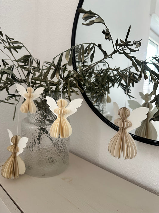 Papierengel Weihnachtsschmuck | Baumschmuck