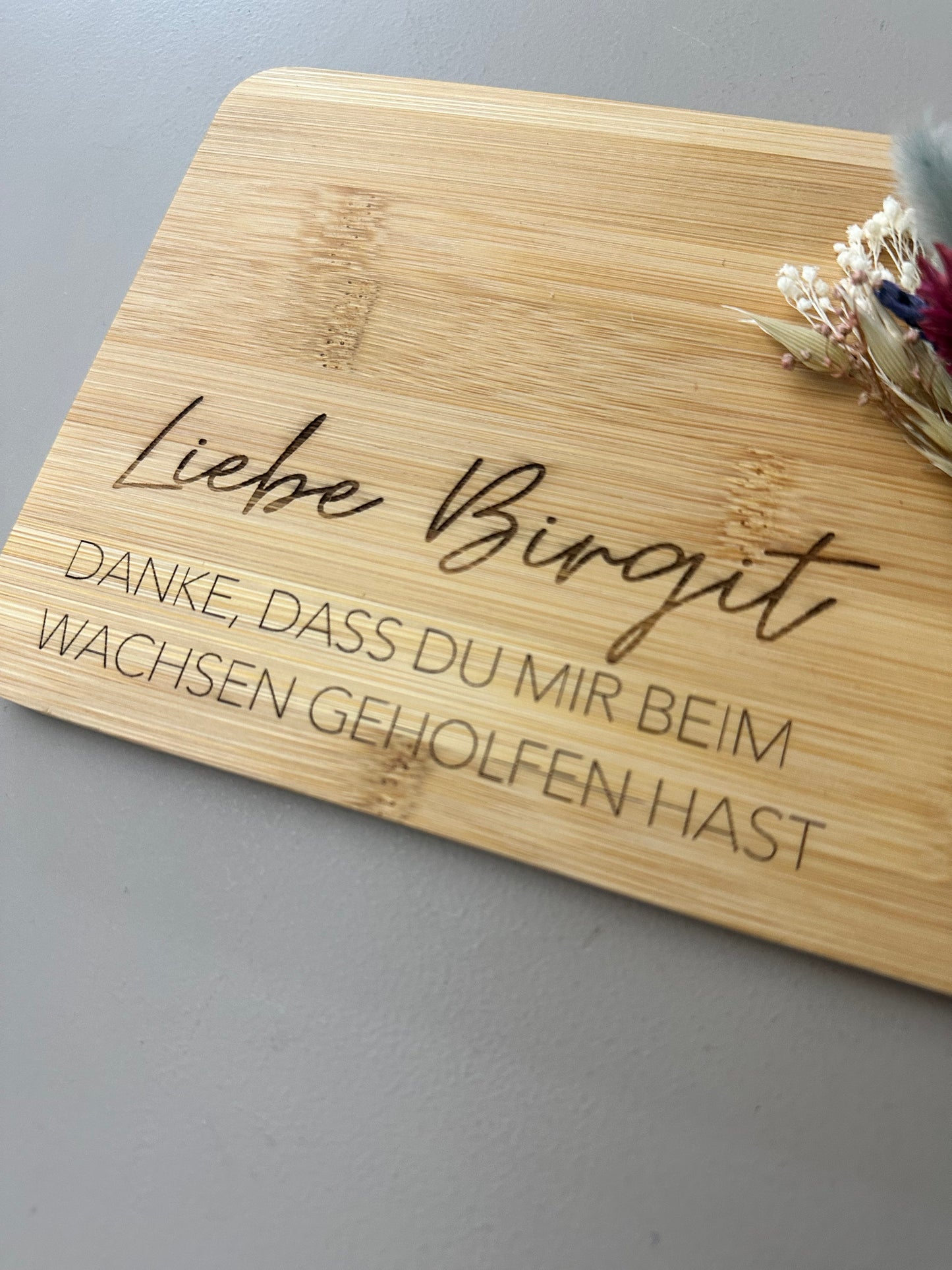 Frühstücksbrett | Personalisiertes Geschenk für Erzieherin | Hebamme | Lehrerin | Tagesmutter