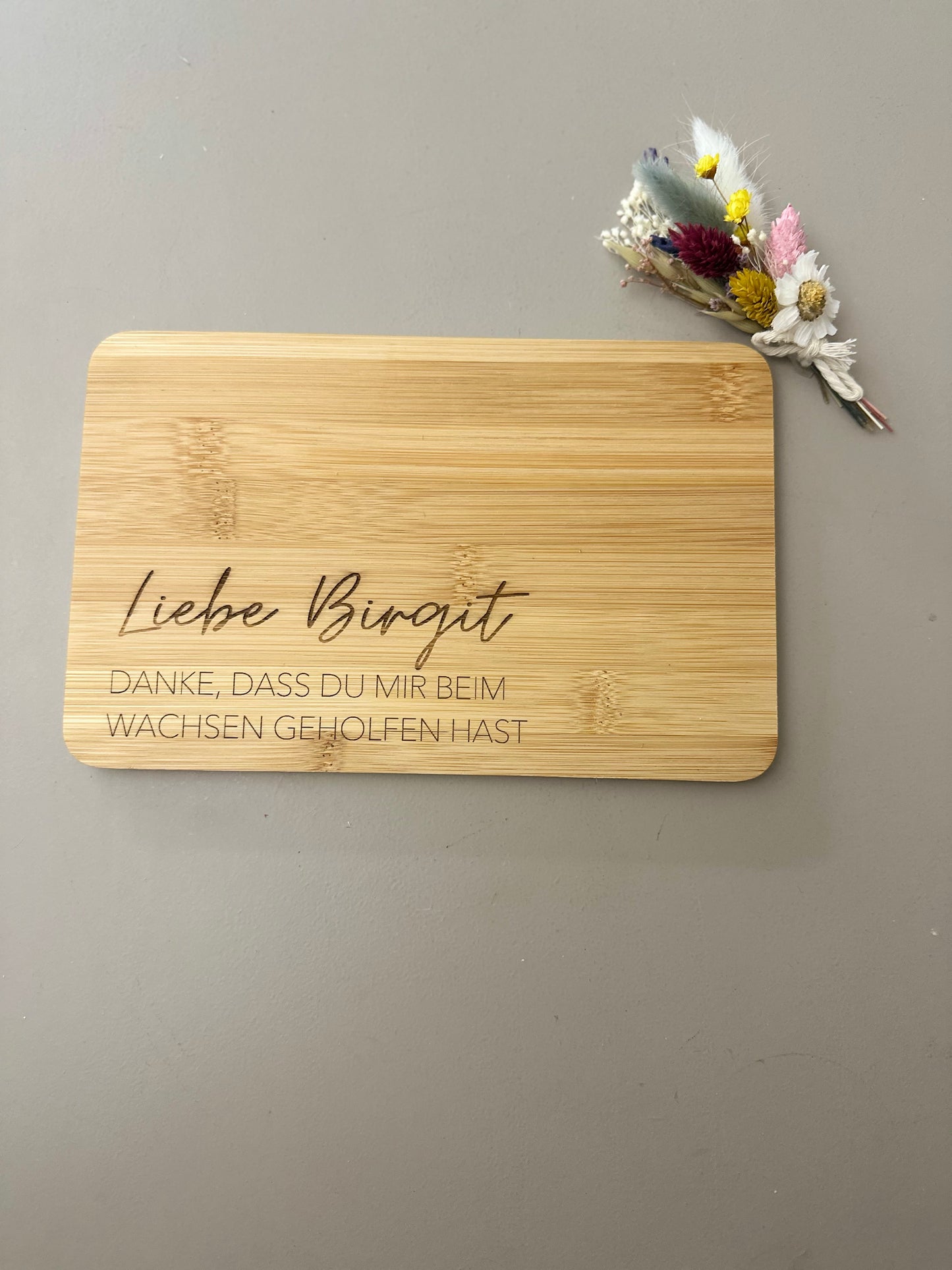 Frühstücksbrett | Personalisiertes Geschenk für Erzieherin | Hebamme | Lehrerin | Tagesmutter