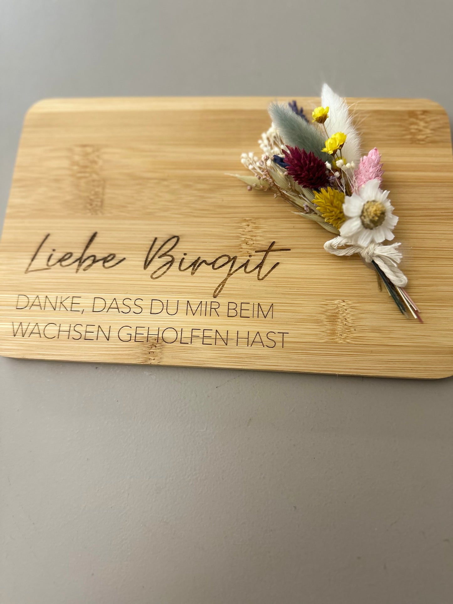 Frühstücksbrett | Personalisiertes Geschenk für Erzieherin | Hebamme | Lehrerin | Tagesmutter